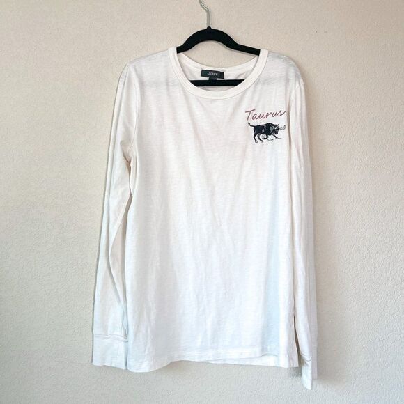 J. Crew Embroidered Taurus Shirt, Size Small - Picture 3 of 6